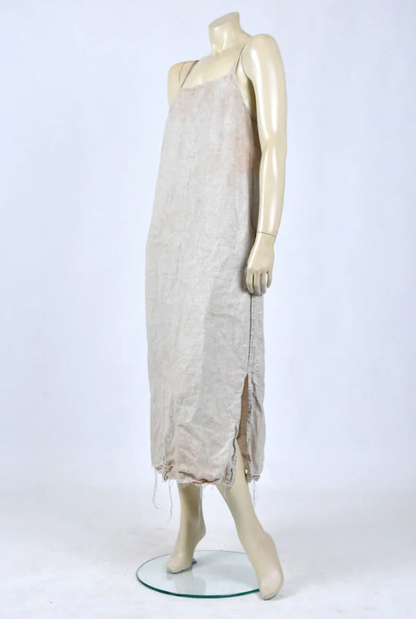 Amano Natural Linen Camisole Dress with Adjustable Straps