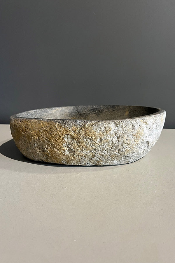 Rustic River Stone Bowl V1