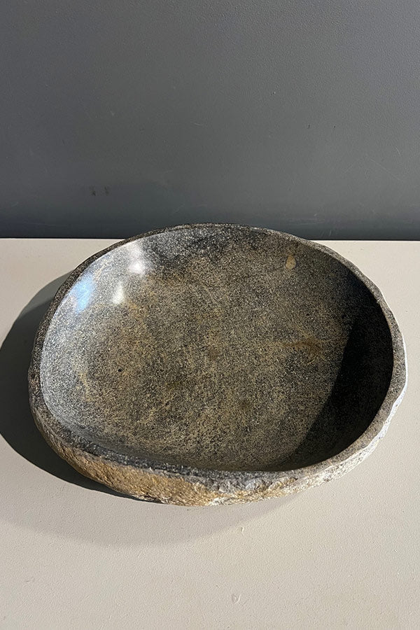 Rustic River Stone Bowl V1