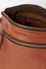 Juju & Co. Large Essential Cognac Shoulder Bag