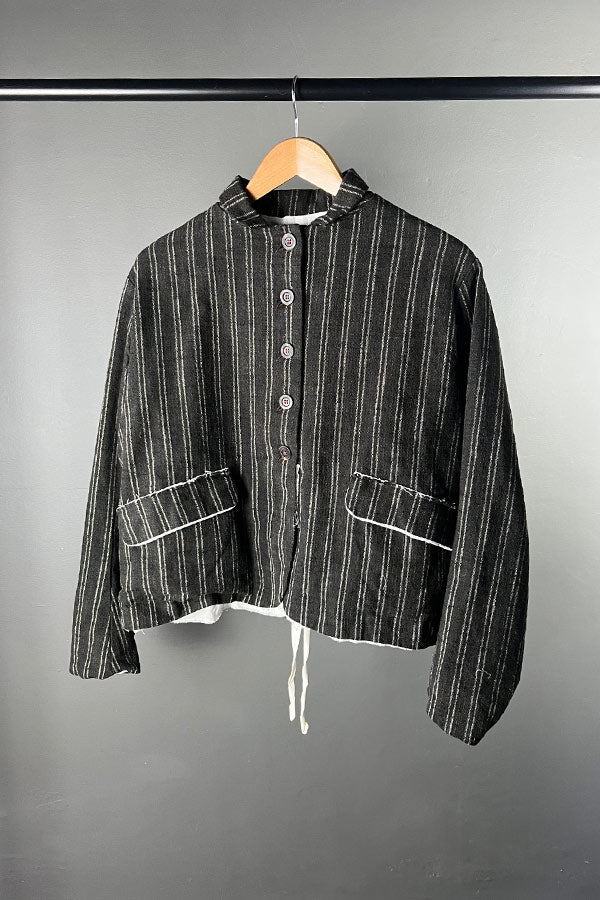 H+ Hannoh Wessel Jacket Vittoria - Blue Stripe Seersucker