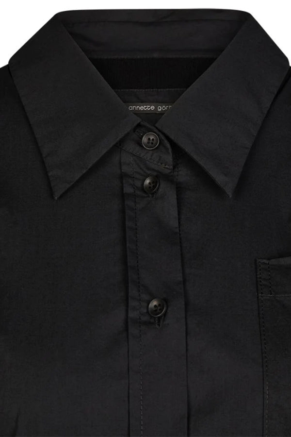Annette Gortz Irvin Pleated Black Shirt