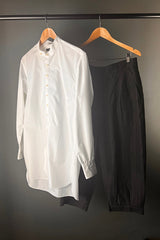 Klasica White Shirt with Mandarin Collar