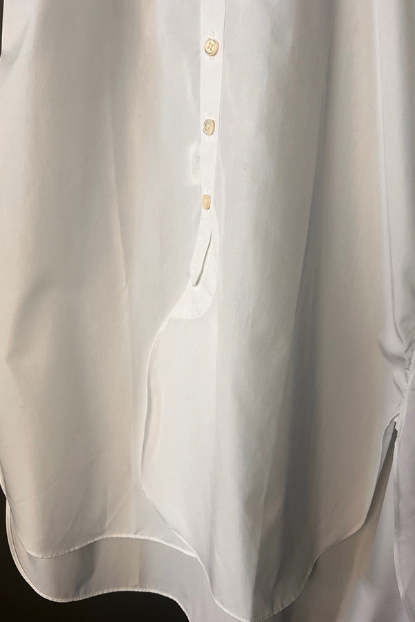 Klasica White Shirt with Mandarin Collar