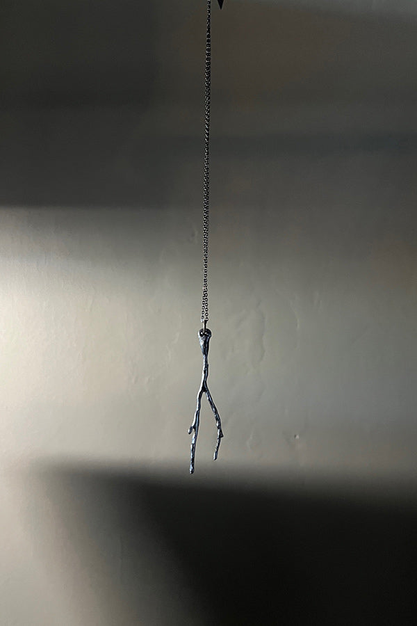 Koak Hand Forged Twig Pendant Necklace