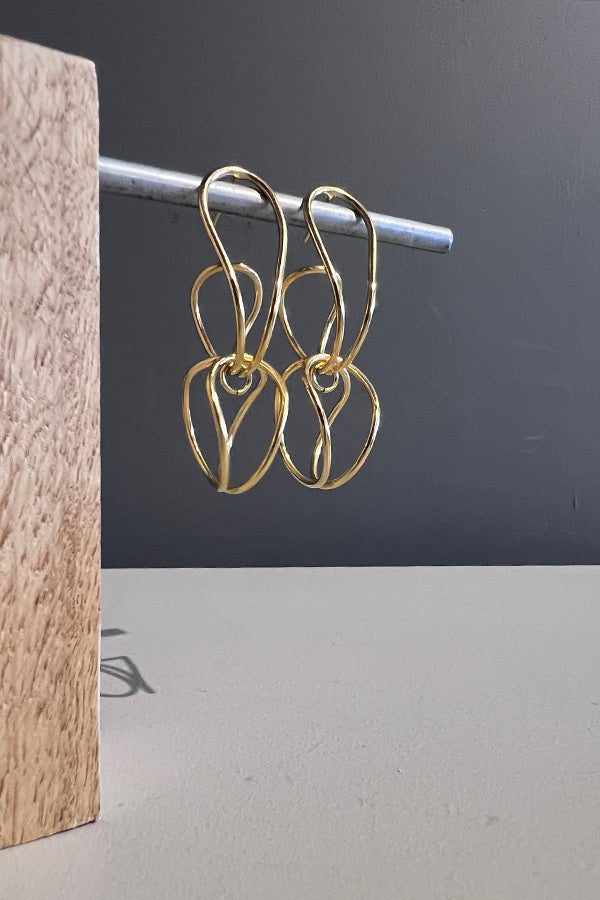 Katerina Vassou Gold Metal Earrings