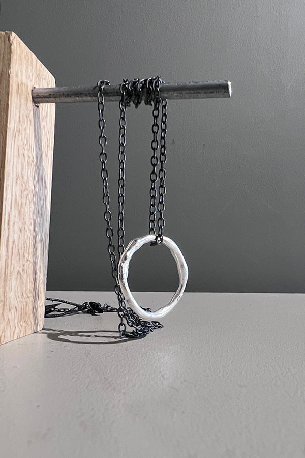 Lee Brennan Sterling Silver Link Necklace 65cm