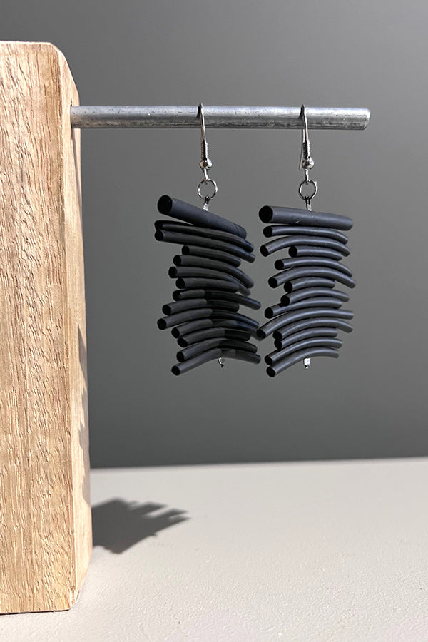 Marija Bajovska PVC Ladder Earrings