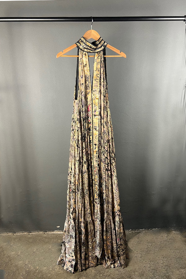 mes demoiselles gold dress Mes Demoiselles | Cascais Dress - Caramel main image 0
