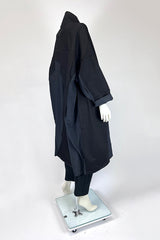 Moyuru Black-Black Denim Coat
