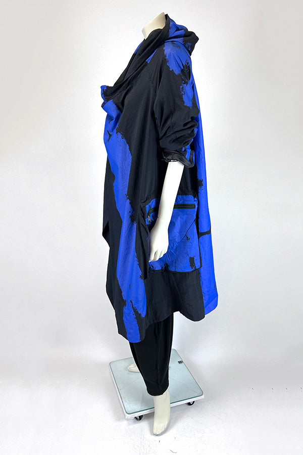 Moyuru Electric Blue Hooded Coat