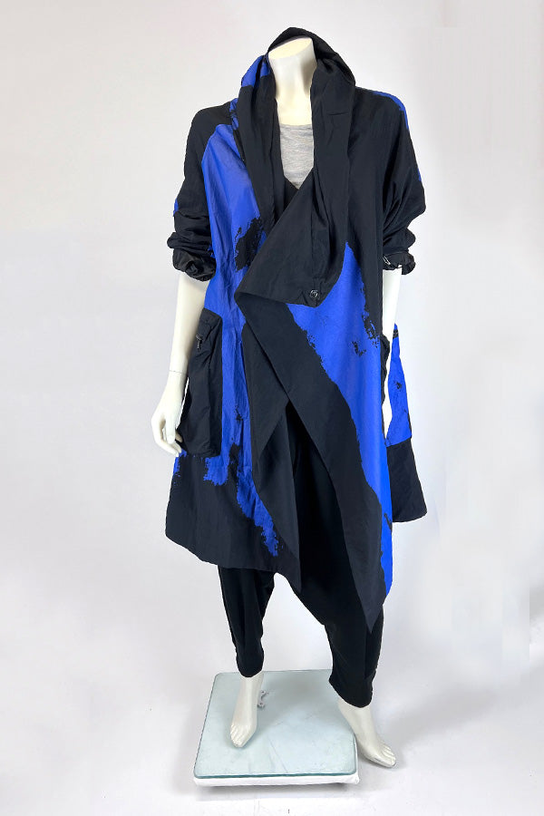 Moyuru Electric Blue Hooded Coat