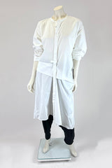 Moyuru White Abstract Shirt Dress