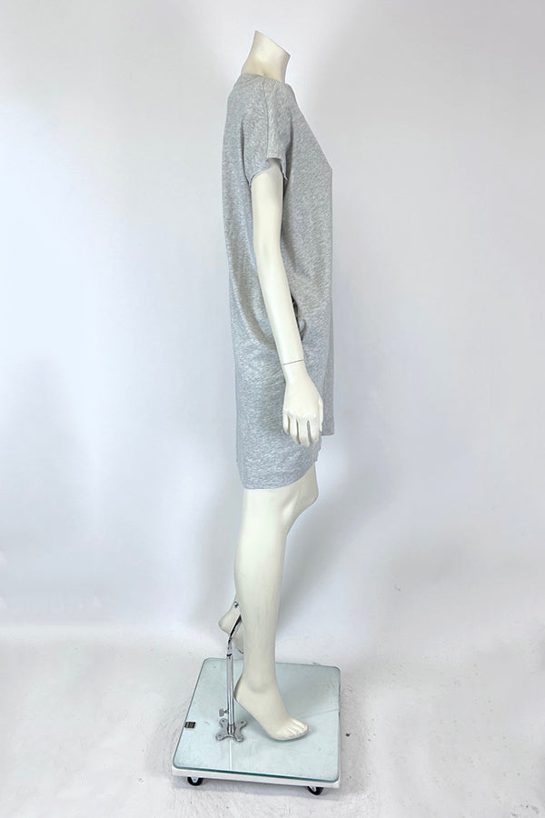 RCKP Scribble Dove on Grey Marle T-Shirt Dress