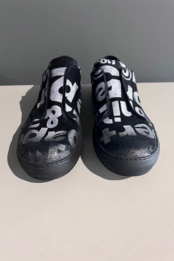 Studio Rundholz Stenciled Letter Shoes