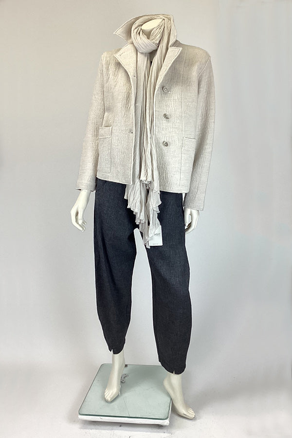 Transit Giaccone Cropped Jacket in Pearl