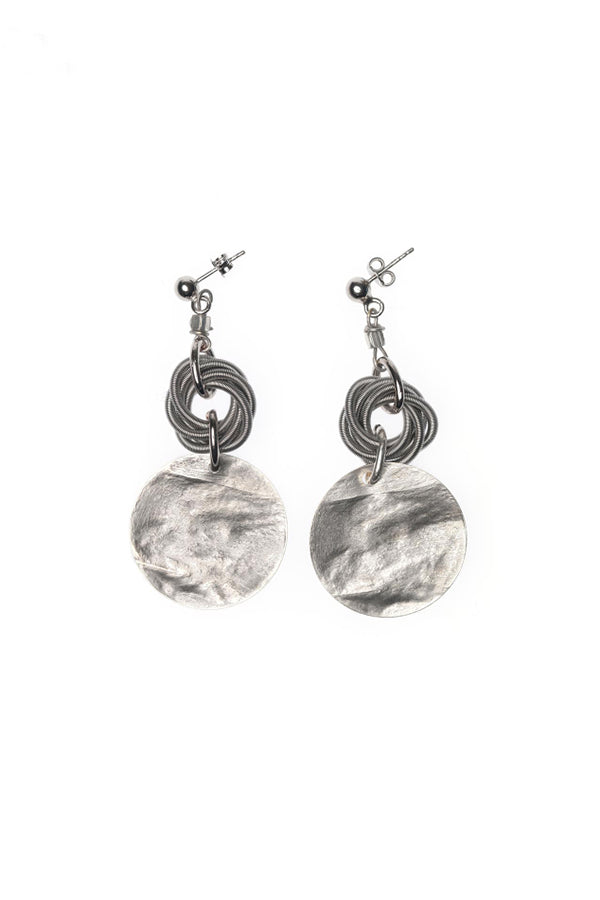 Monica Trevisi Two Drop Disc Earrings