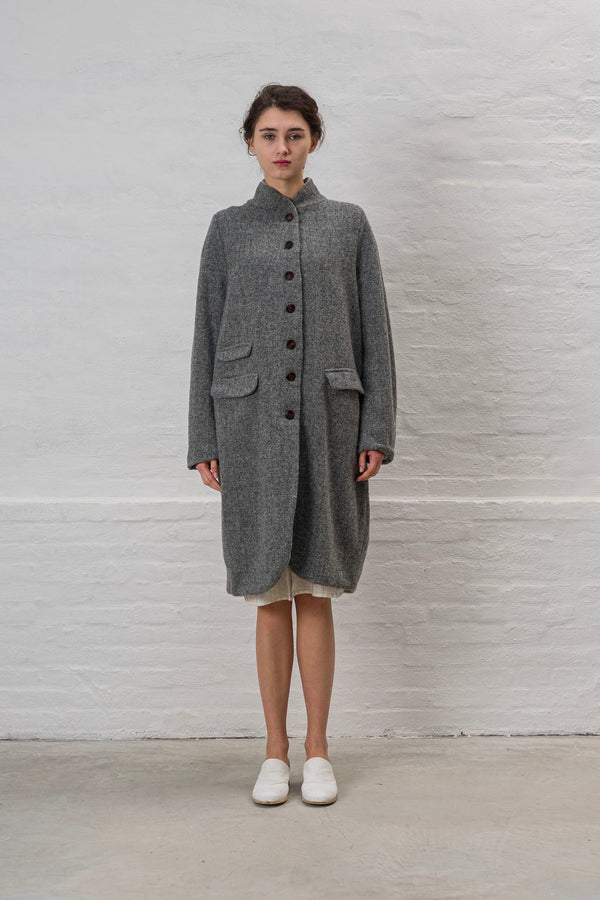 Hannoh Wessel Gray Marika Woollen Coat