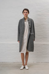 Hannoh Wessel Gray Marika Harris Tweed Woollen Coat