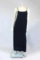 Amano Midnight Blue Silk Slip Dress