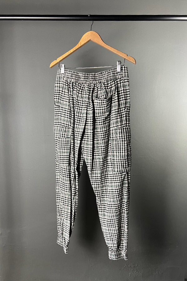 Amano Check Linen Cargo Pants