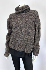 Amano Chocolate Cable Knit