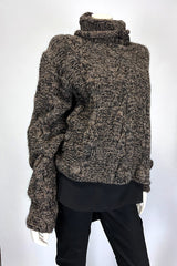 Amano Chocolate Cable Knit