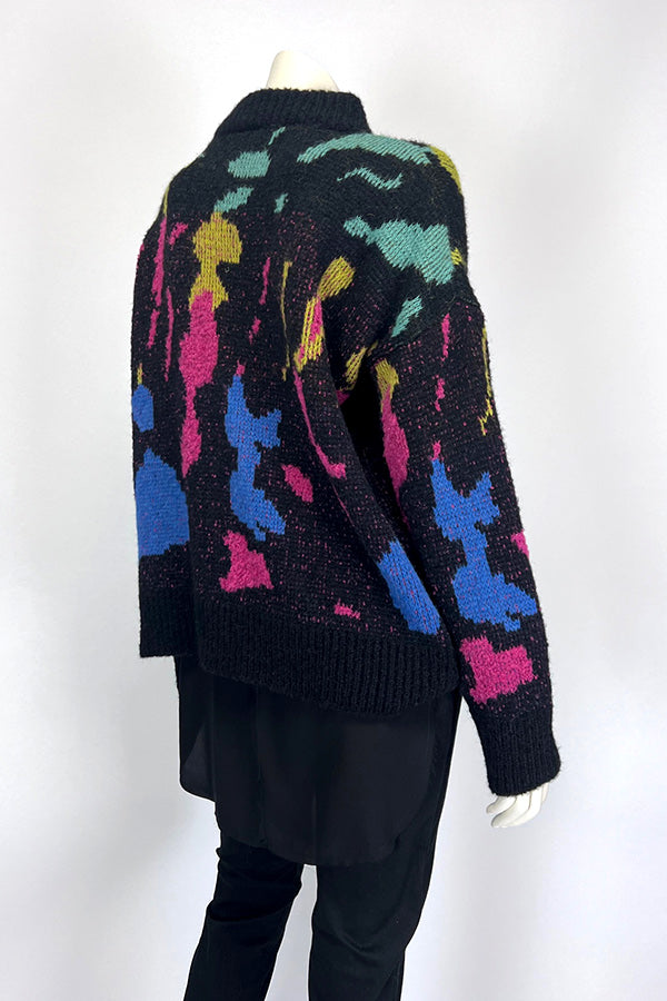 Amano Paint Splash Crew Neck Knit