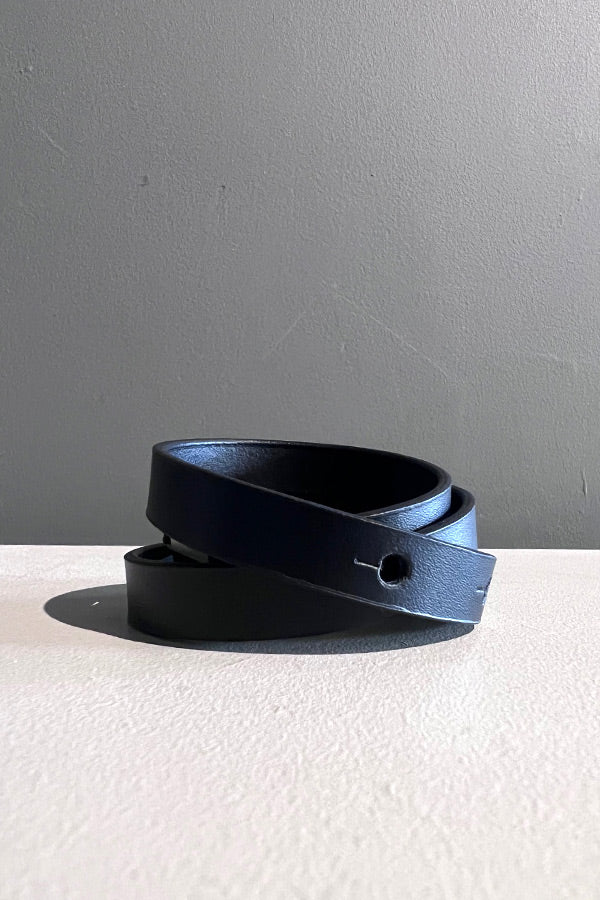 Aumorfia Thin Leather Cuff with Metal Stud