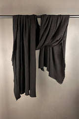 By Basics Black Merino Scarf