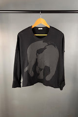 Tzusk Cropped Top with Panther Print
