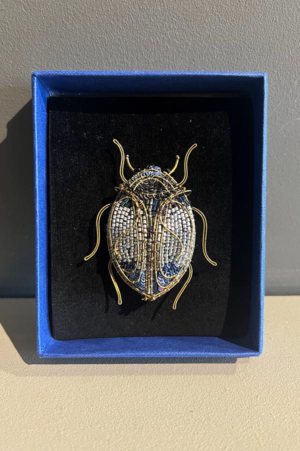 Trovelore Jewelled Scarab Beetle Brooch