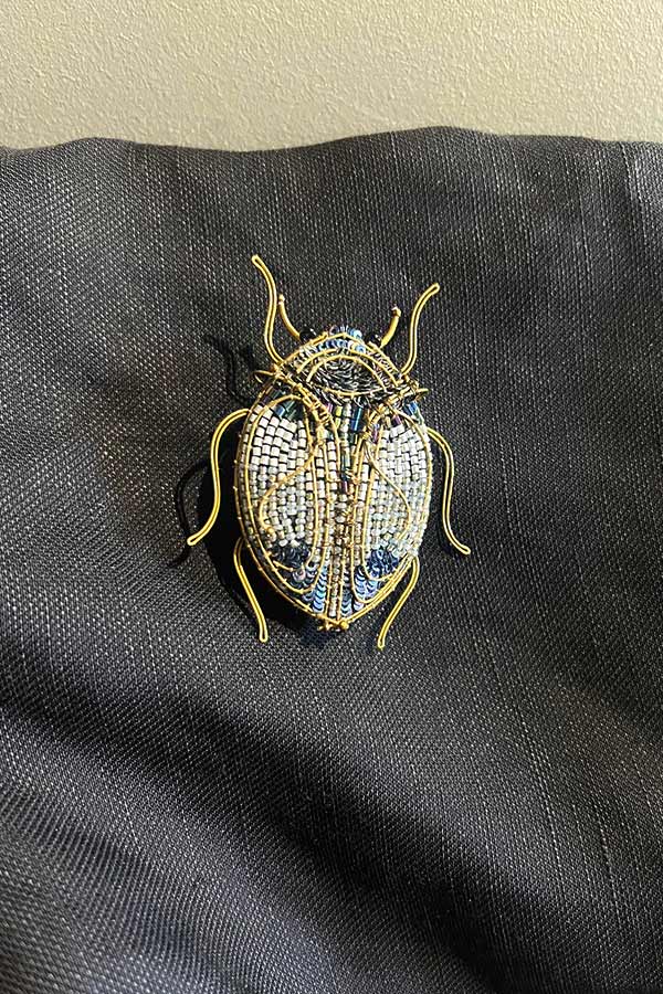 Trovelore Jewelled Scarab Beetle Brooch