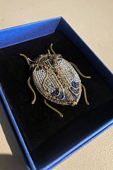 Trovelore Jewelled Scarab Beetle Brooch