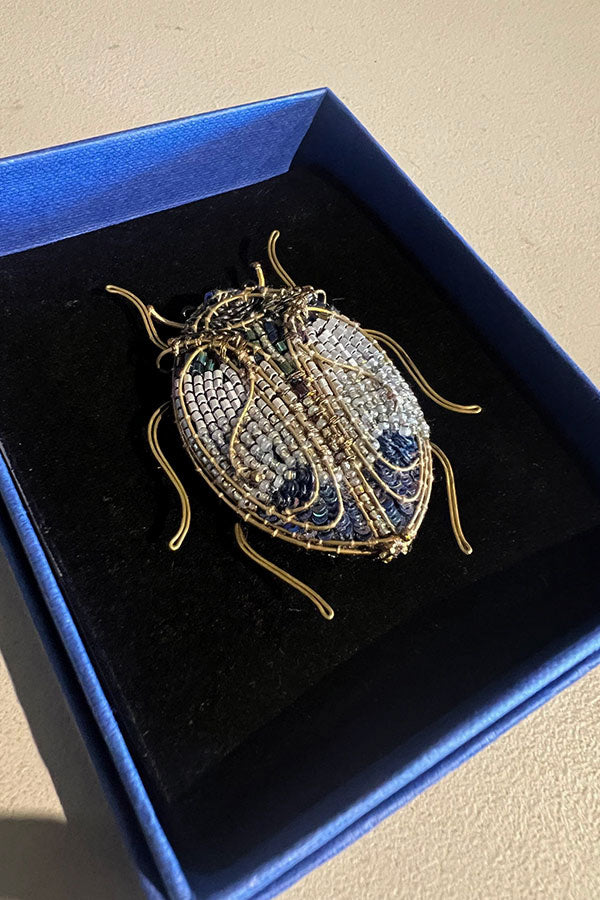 Trovelore Jewelled Scarab Beetle Brooch