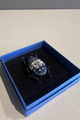 Trovelore Blue Mint Beetle Brooch