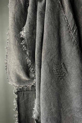 Boem Sabi Charcoal Linen Coverlet