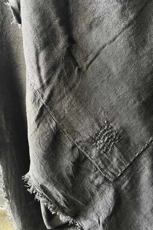 Boem Sabi Charcoal Linen Coverlet