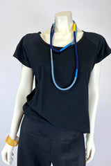 Christina Brampti Rope & Tube Blue Necklace