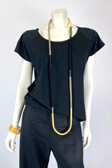 Christina Brampti Rope & Tube Yellow Necklace