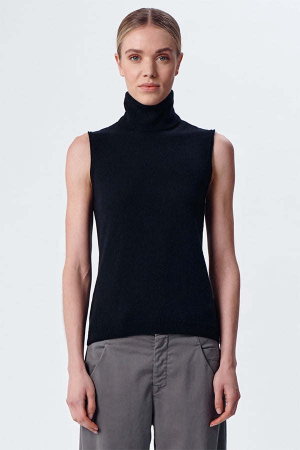 Transit knitted Turtle Neck Tank Top