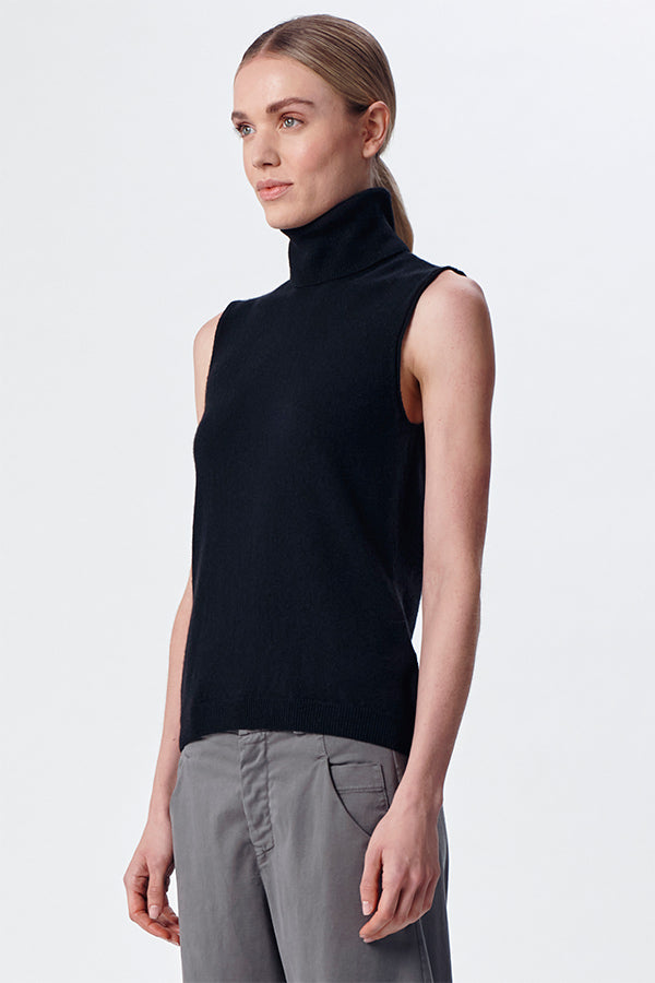 Transit knitted Turtle Neck Tank Top