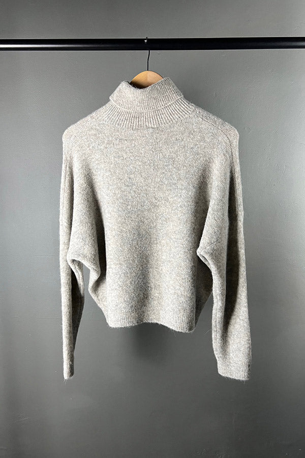 Transit Maglia Light Grey Turtle Neck Alpaca Knit