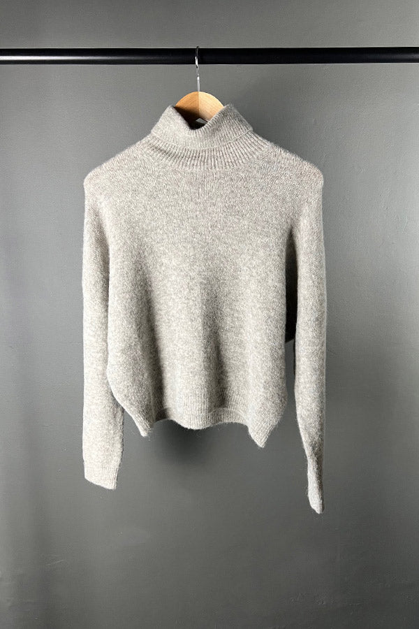 Transit Maglia Light Grey Turtle Neck Alpaca Knit