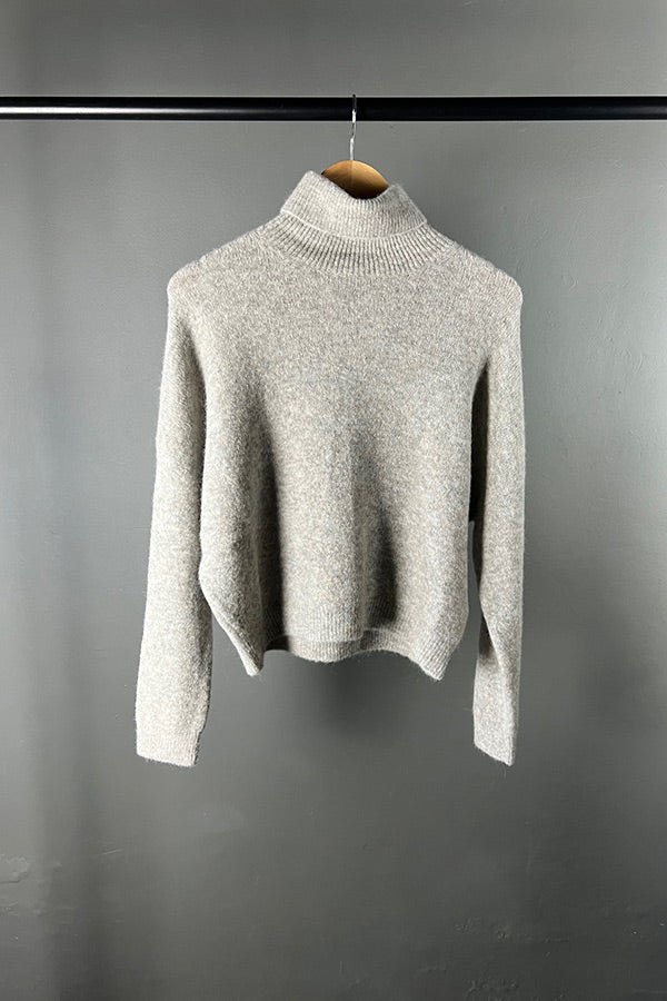 Transit Maglia Light Grey Turtle Neck Alpaca Knit