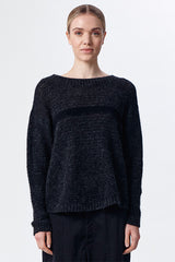 Transit Anthracite Knitted Crew Pullover