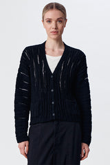 Transit Black Glacchino Knit Cardigan