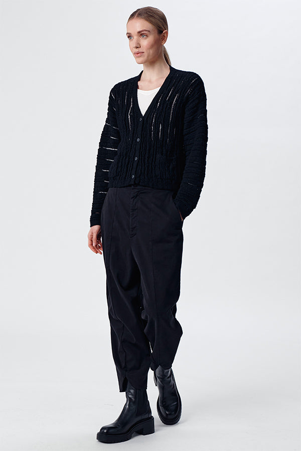 Transit Black Glacchino Knit Cardigan