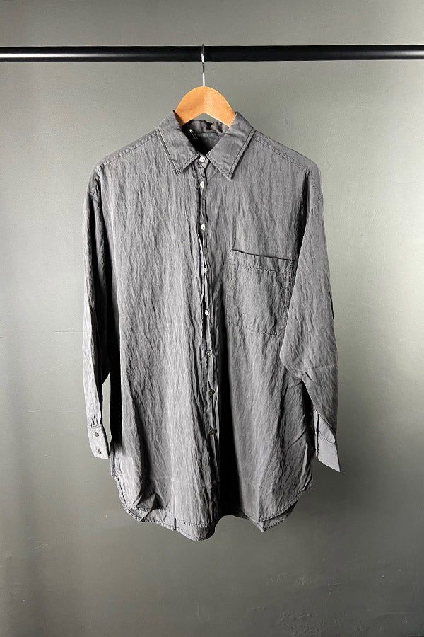 Transit Silk Mix Crepe Shirt in Graphite