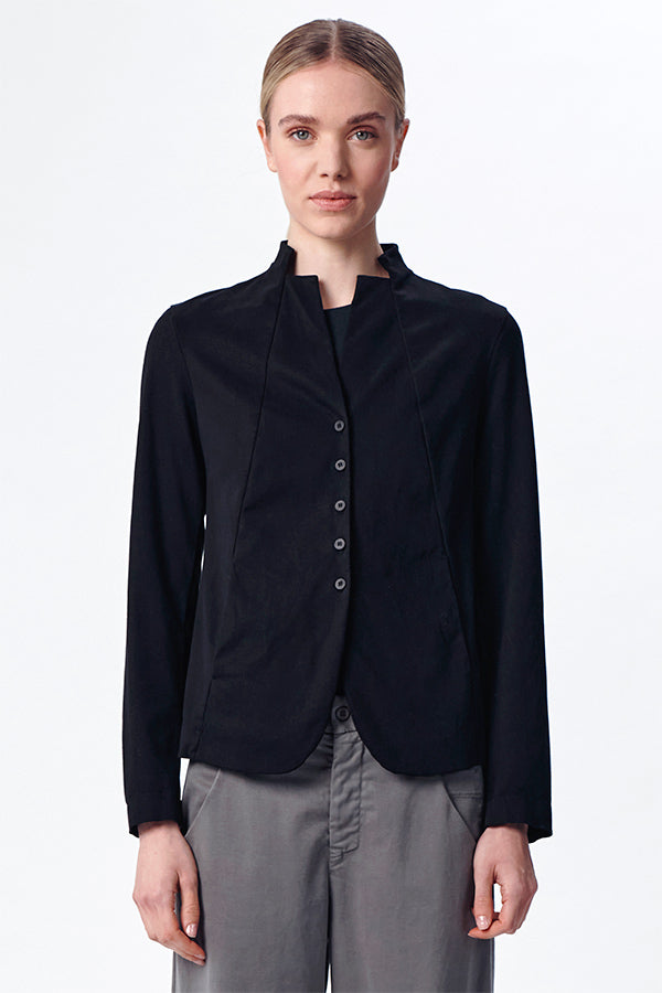 Transit Black Fitted Stretch Jacket